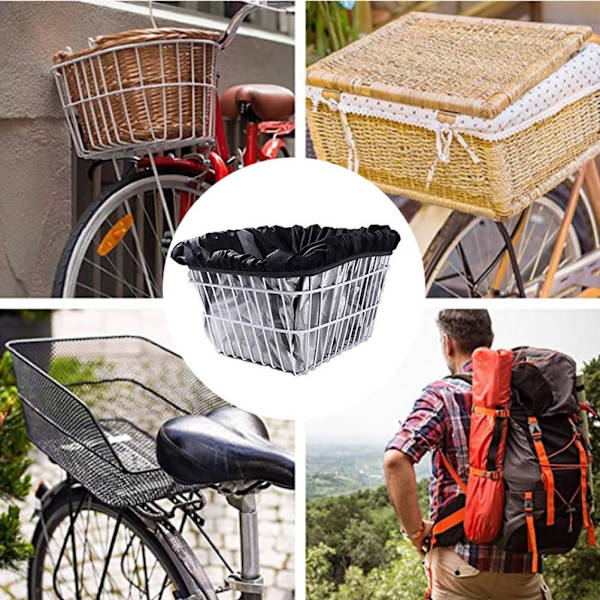 Vattentätt Cykelkorgfoder Enkel Installation för Shopping Picknick