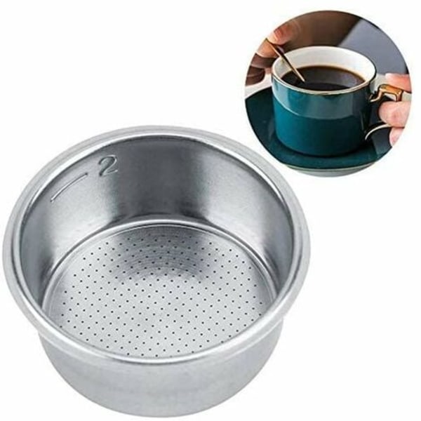 51mm kaffefilter, rustfrit stål kaffefilterkurv Genanvendeligt håndholdt kaffefilter til