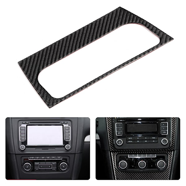 Kulfiber Airconditionering Switch Panel Frame Trim Sticker Passer til R MK6 2008-2012