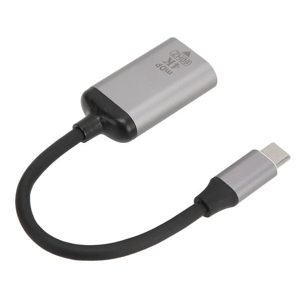 USB C til DisplayPort Adapter 4K 60Hz Aluminiumlegering Plug and Play USB C til Mini DP Adapter til Laptop Tablet