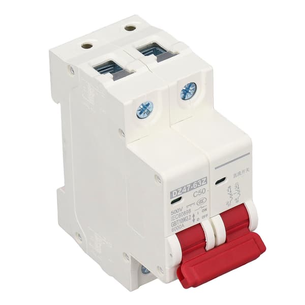 DZ47 63Z C50 2P DC Miniature Strømafbryder 50A 500V til Solenergisystem