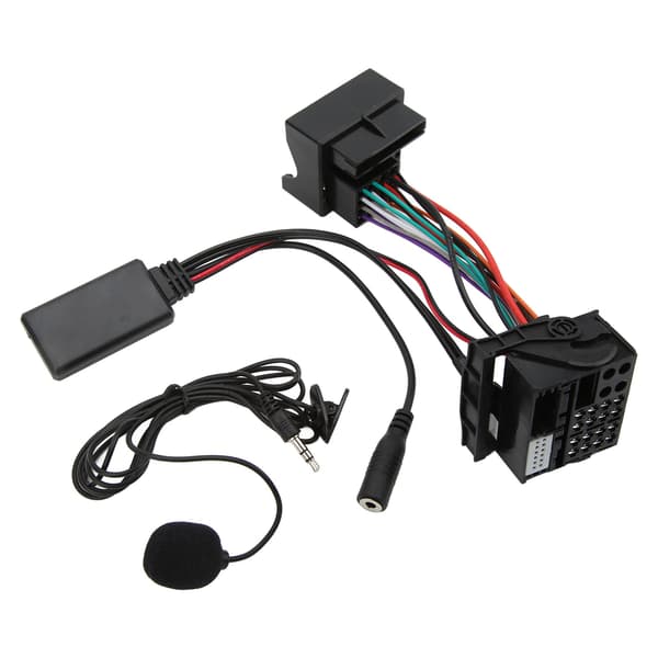 Bluetooth 5.0 AUX-kabel för bilstereo, ljudadapter för RCD310 RCD510 RNS510 med strömkabel