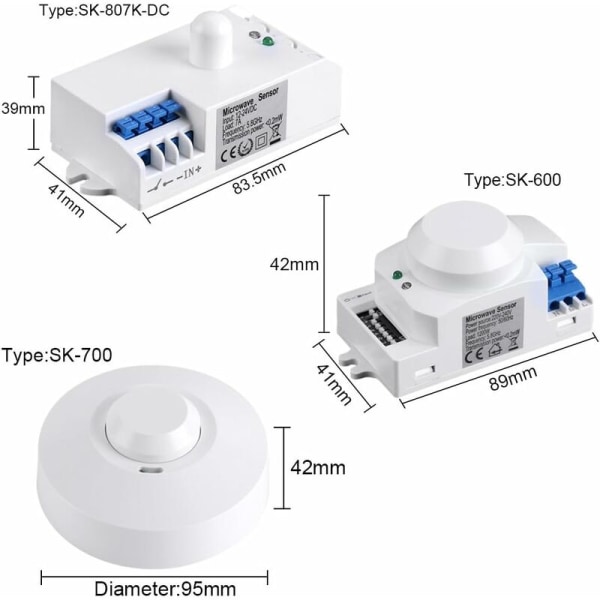 220V mikrobølge radar sensor switch lyskontrol, velegnet til husholdningsapparater