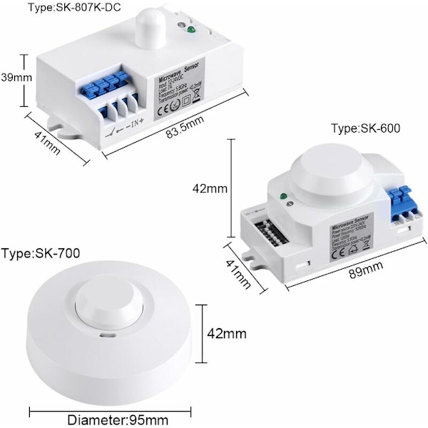 220V mikrobølge radar sensor switch lyskontrol, velegnet til husholdningsapparater