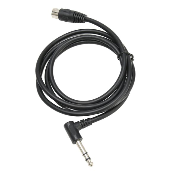 90 Grader 6,35 mm Han til MIDI Din 5Pin Han Kabel Retvinklet 6,35 mm til MIDI Lydforbindelseskabel 1,5 m