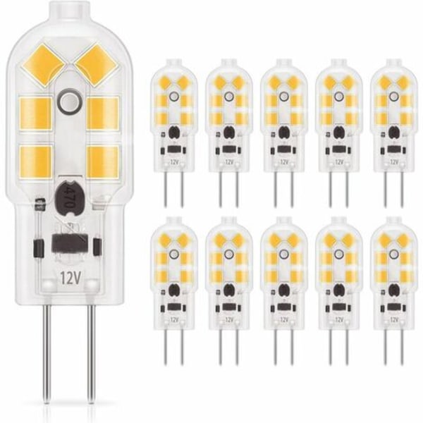 G4 LED 1,5W glödlampa, 180LM, AC/DC 12V belysningslampor motsvarande 20W halogen, varmvit 3000K, ej dimbar, repla