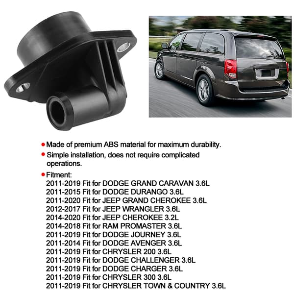 PCV positiv krumtaphusventilationsventil 68083202AB Passer til Jeep Cherokee 3.2L 3.6L V6