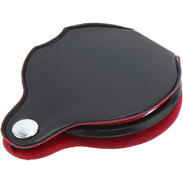 Mini Pocket Magnifier 8X Optiskt glas med case för kontor, läsning, hobby