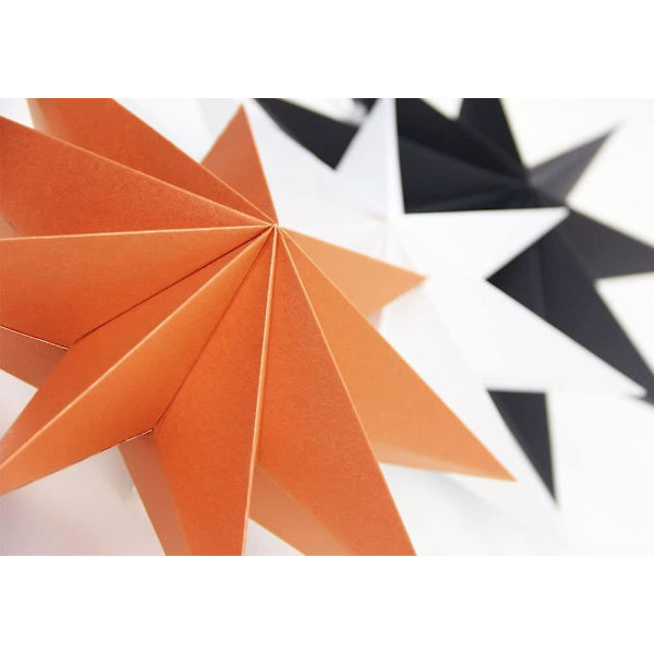 3st 30cm Paper Star Folding Orange Set