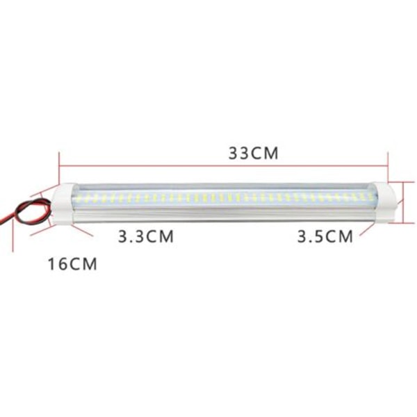 Fonepro 1st Indoor LED Light Bar 12V 108 LED Strip Lights 12 Volt LED Strip med strömbrytare för bil Lastbil Säng Skåpbil Båt Lastvagnsskåp Slutet Lig