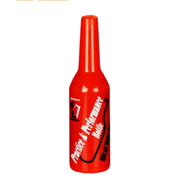 Bartending Practice Flaske Fancy farve kasteflaske Plast træningsflaske KTV Bar Bartending Performance flaske (rød),