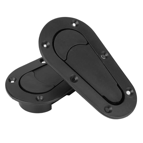 Universal Karbonfiber Racing Bilhettehette Låssett Omgjort Svart
