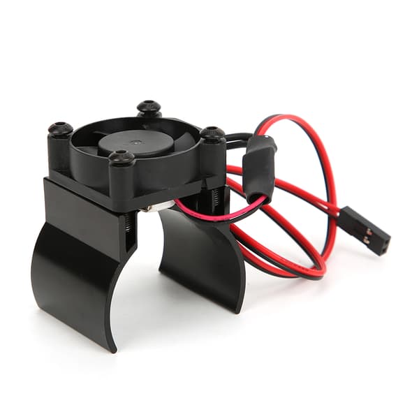 Motor Køleplade Køleblæser 1/10 RC Bil Model Tilbehør Passer til Traxxas TRX-4Sort