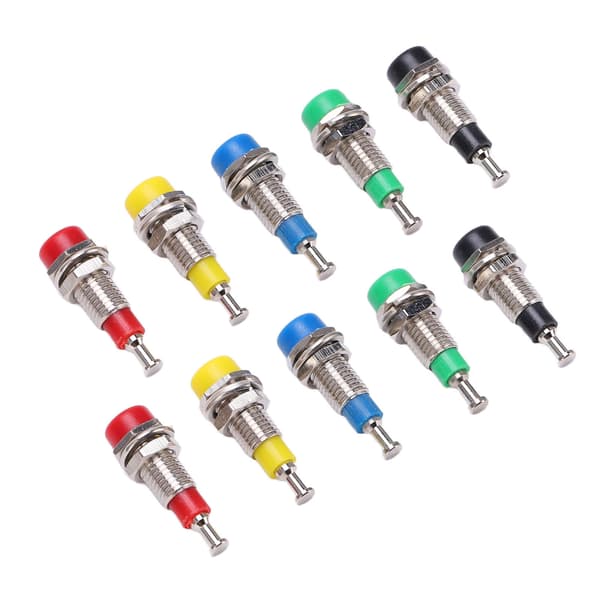 2 Set J40006 2mm Guldpläterad Banan Kontaktdon Panelmontering för Elektroniska Instrument