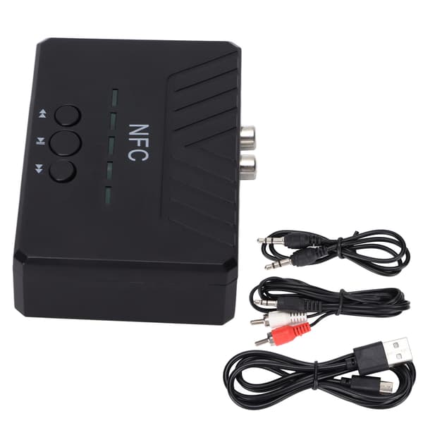 NFC 5.0 Bluetooth-mottaker USB AUX trådløs lydadapter bil hjem stereo