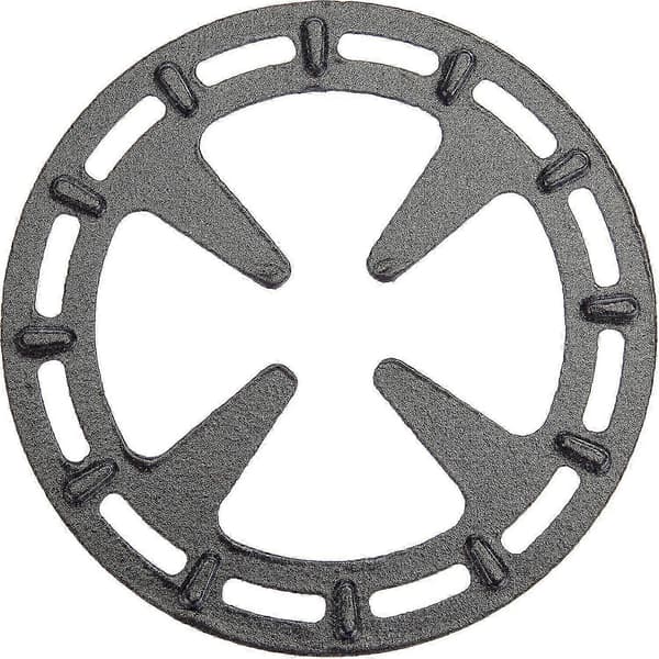 Støbejerns gasreduktion, sort farve, 12*12cm, jernmateriale, ny 2026