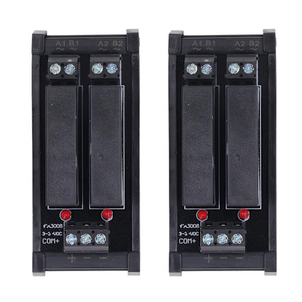 BERM 2-kanals Solid State Relæmodul 5-8A Belastning Mini DIY 3-32VDC Input 24-480VAC Belastning Industriel Kontrol