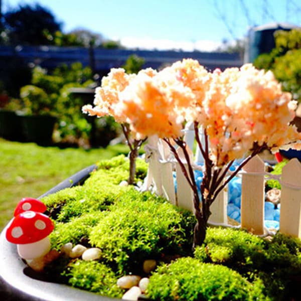 50 Mini Soppdekorasjoner Kunstige Miniatyrhagehåndverk Små Sopper