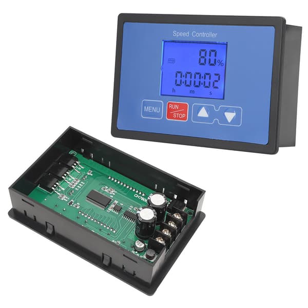 Digitaalinen LCD Harjattu Moottorin Nopeudensäädin 30A 6.5V-55V DC