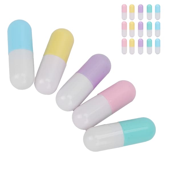 20 stk Mini DIY leppepompetuber leppestiftbeholdere kosmetisk oppbevaring