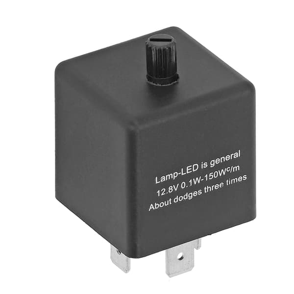 3-pins justerbart LED blinkrelé normalt åpen kontaktfrekvens DC12V 10A