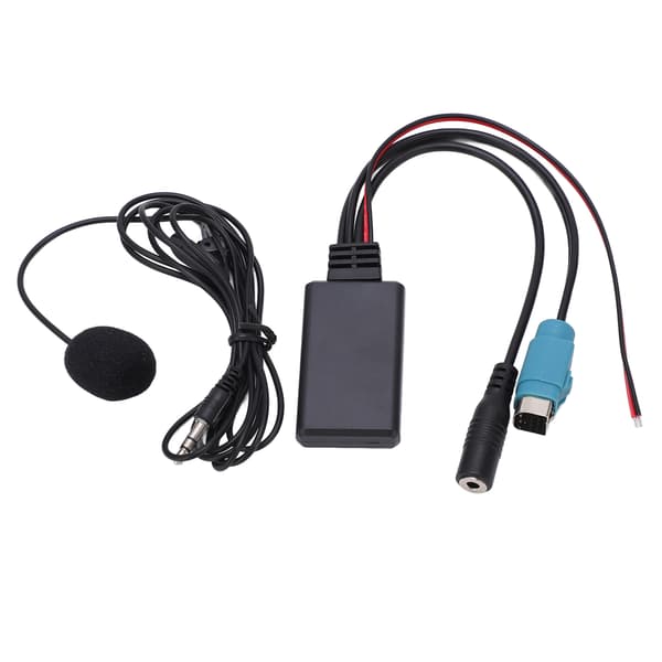 Alpine Bluetooth AUX Kabel Adapter Stereo Full Speed med Utskiftbar Mikrofon 2009 og oppover