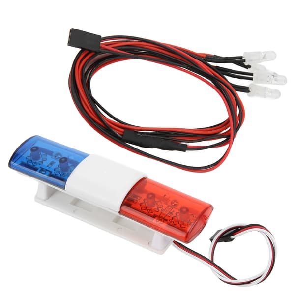 RC Bil LED-lampor Fjärrkontroll Crawler Simulering Flash Bar 4 Vitt Ljus Oblat