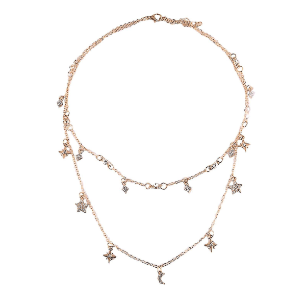 Damsmycke Halsband för smycken med fem spetsiga stjärnor från Star Moon