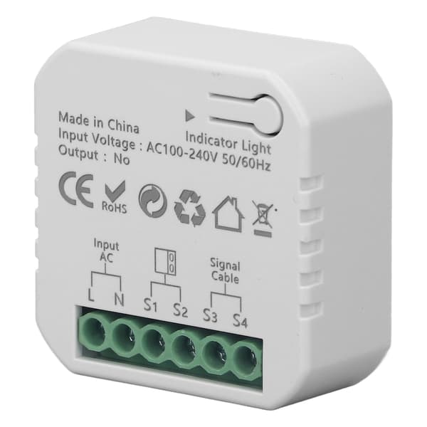 Smart Zigbee Garasjeportkontroller Stemmefjernkontroll Rullegitter Åpner 100-240V EU-plugg