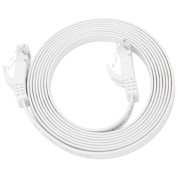 CAT6 Ethernet-kabel 8-kärnig Gigabit Twisted Pair Platt Koppar Nätverkskabel 2m