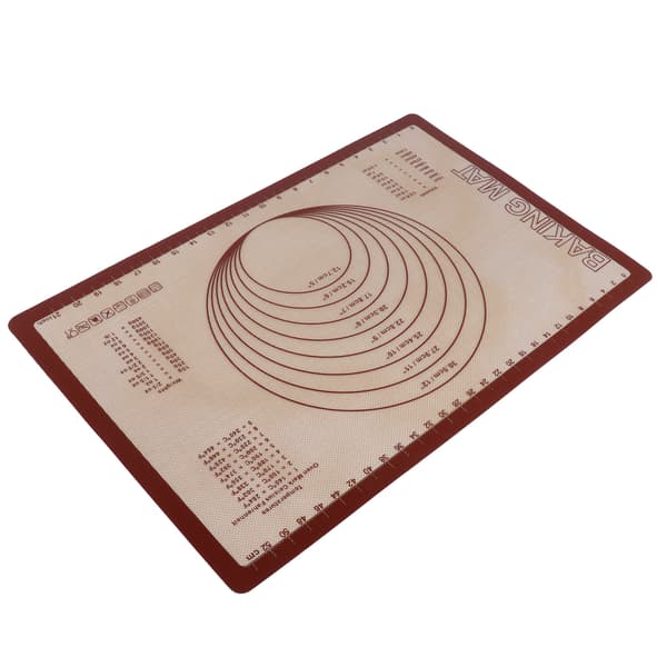 Silikon Glassfiber Bakeunderlag Deigmatte Bakeplate for Hjemmekjøkken Bakeri