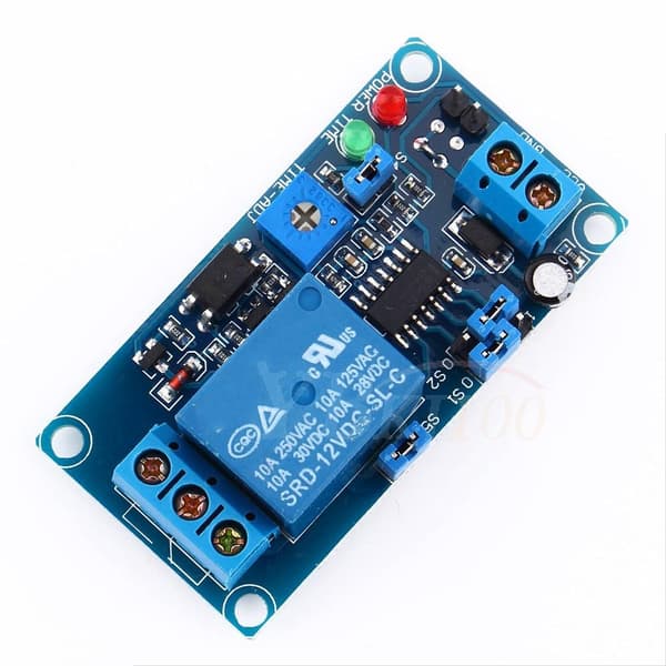 12V DC Fördröjningsrelä Timer Switch Modul