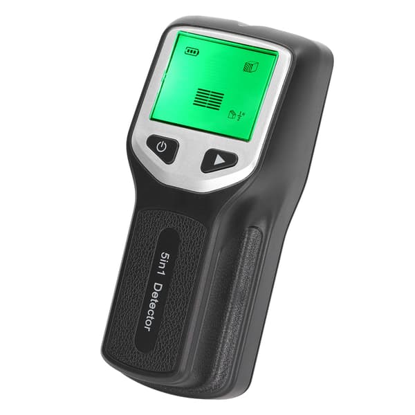 5 in 1 Stud Finder Wall Scanner - Trä, AC Wire Detection - HD LCD Display - Silver