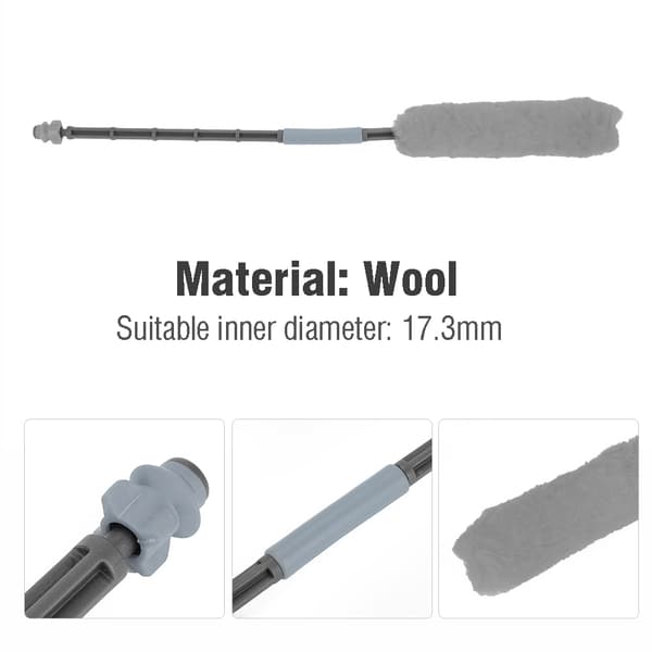 Ull Paintball Pipa Enstaka Swab Squeegee Buffer Rengöringstillbehör (grå)
