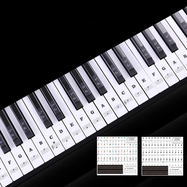 Gennemsigtigt klistermærke 88-tangenters klaviaturklistermærke