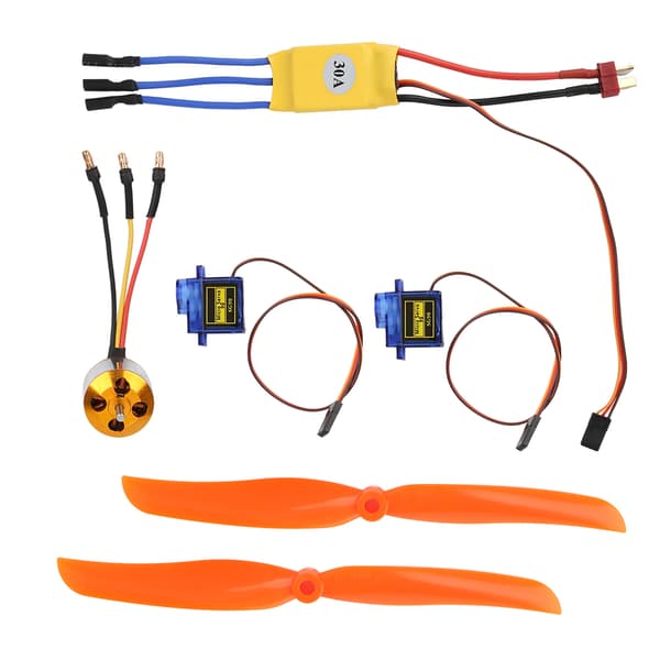 Højtydende RC Fly Motor Sæt: 1400KV motor, 30A ESC, 9G servo, 8060 propeller