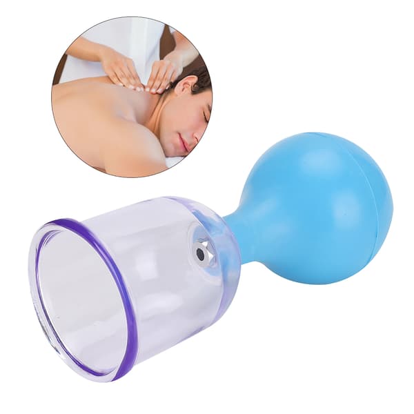 PC Gummi Bold Cupping Terapi Kropsmassage Sundhedspleje Vakuum Cupping Sæt Blå