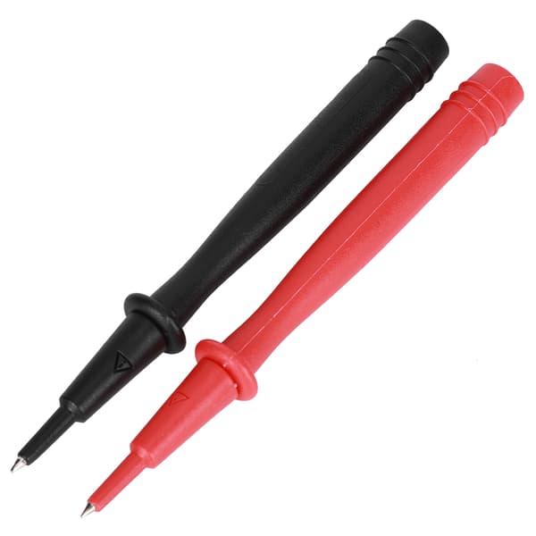2st Multimeterprob Voltmeter Tillbehör Nickelpläterad Kopparspets 2mm Stift 4mm Banankontakt
