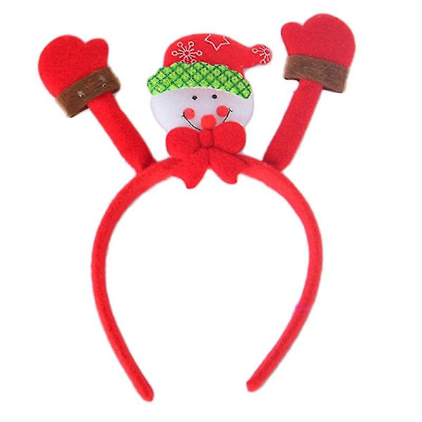 Christmas älg hårband Santa Claus Snowman Pannband Holiday Party Favors C