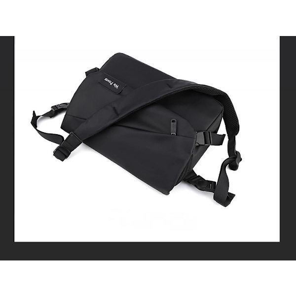 Messenger Bag - Vogue skuldertaske med flere lommer - Perfekt til arbejde eller skole (sort