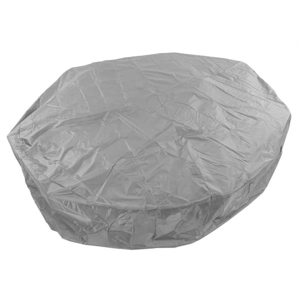 Vandtæt badekarovertræk 190x30cm Grå Sølv Polyester Taft Støvbeskytter