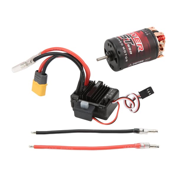 RC 3 Slot 550 Børstet Motor 35T 80A ESC Combo Sæt til 1/10 1/12 RC Bil Opgraderingsdele