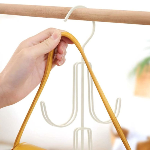 Bag Organizer, krokar för att hänga väskor Beige