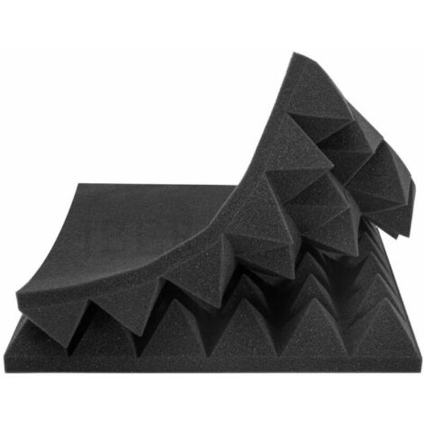 bitar 30CM Vattentät Anti-fukt Ljudisolering Skum Akustisk skumskivor Kilabsorption Studio KTV Tillbehör 12*