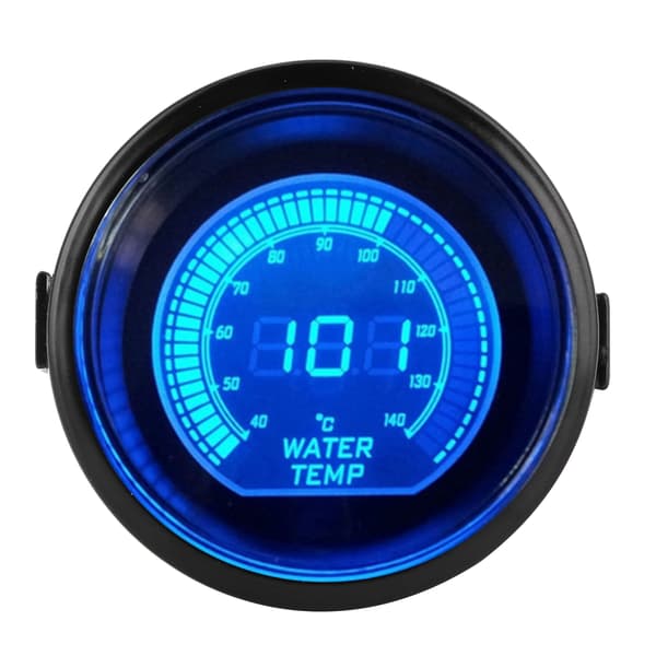 Vandtemperaturmåler til EVO-serien med sensor 52 mm/2 tommer Universal Blå og Rød LED-baggrundsbelysning