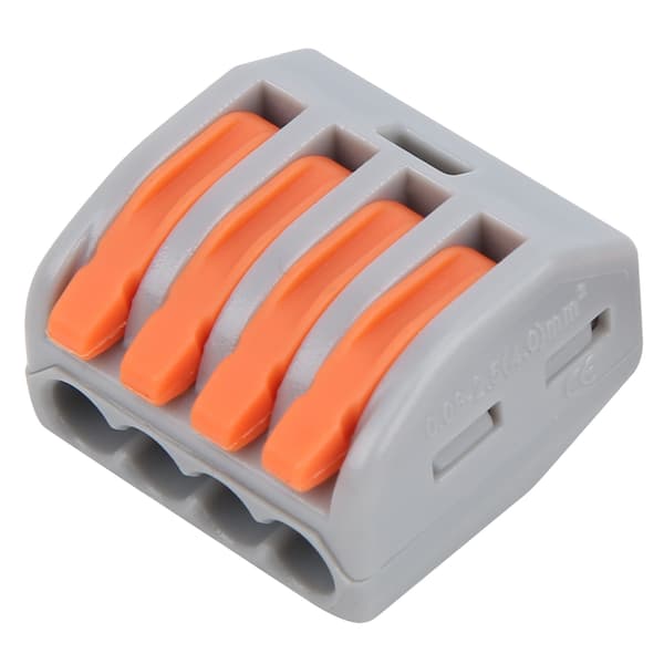 50 stk. Push Wire Connector Mini Hurtig Kompakt Terminalblok Parallel PCT-214