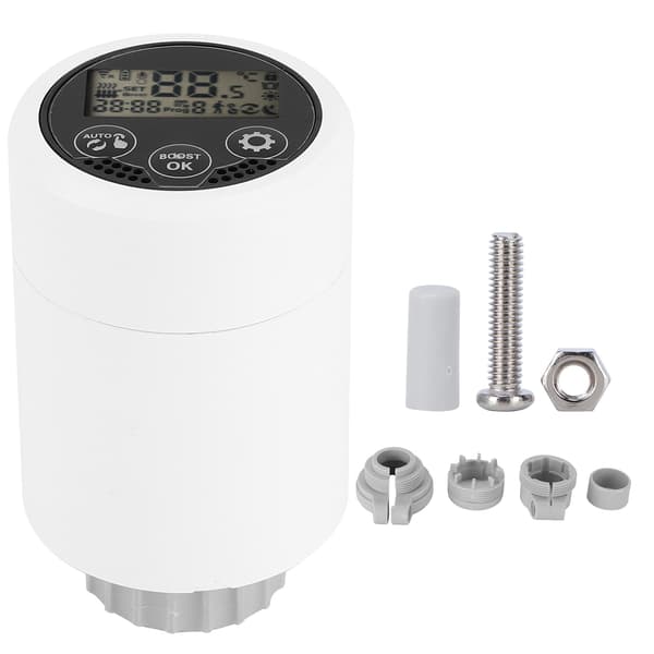 Smart ZigBee Radiatorventil LCD-skärm Appkontroll Temperaturjustering