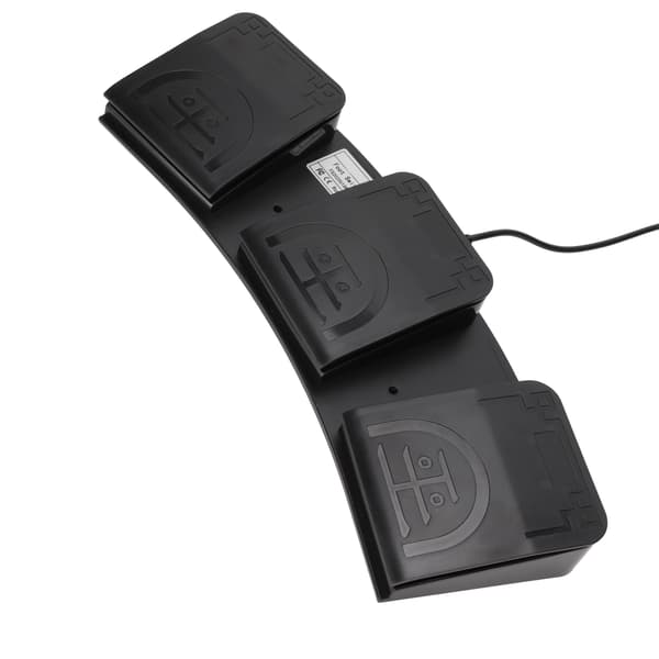 Trippel Fotpedal USB MIDI-kontroller Mekanisk Brytare Programmerbart Datortangentbord för Spel