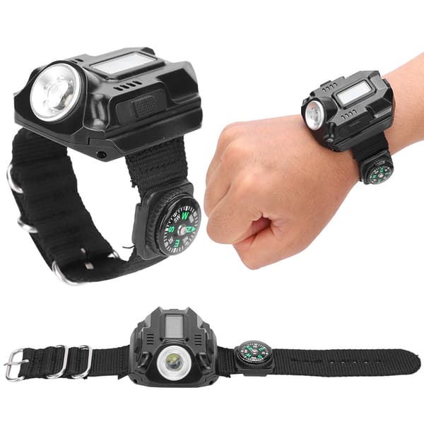 Multifunktionel LED-armbåndslampe med elektronisk urvisning