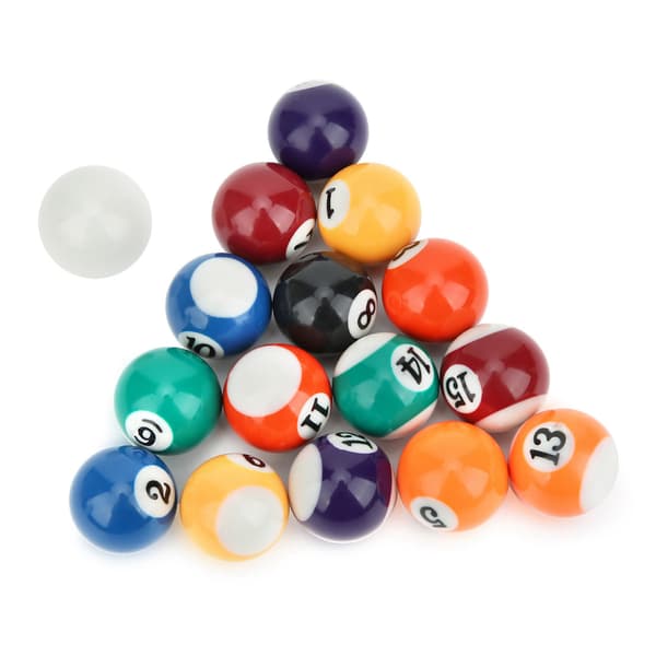 16 Dele 32 mm Eco Resin Mini Børne Billardkugle Legetøj Poolbord Tilbehør